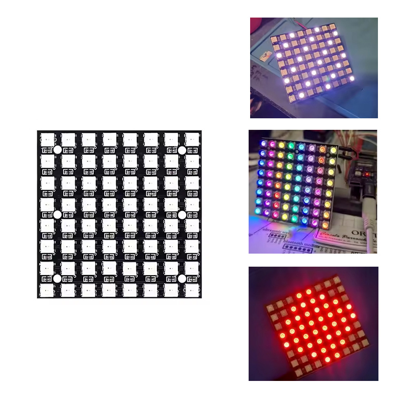 Rgb Led Matrix 8X8 - WS2812 LED 5050 RGB 8x8 64
