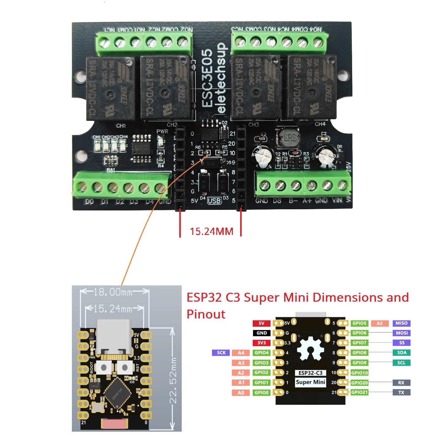 Ultimate ESP32 C3 Relay Module - Home Automation With Arduino review and price