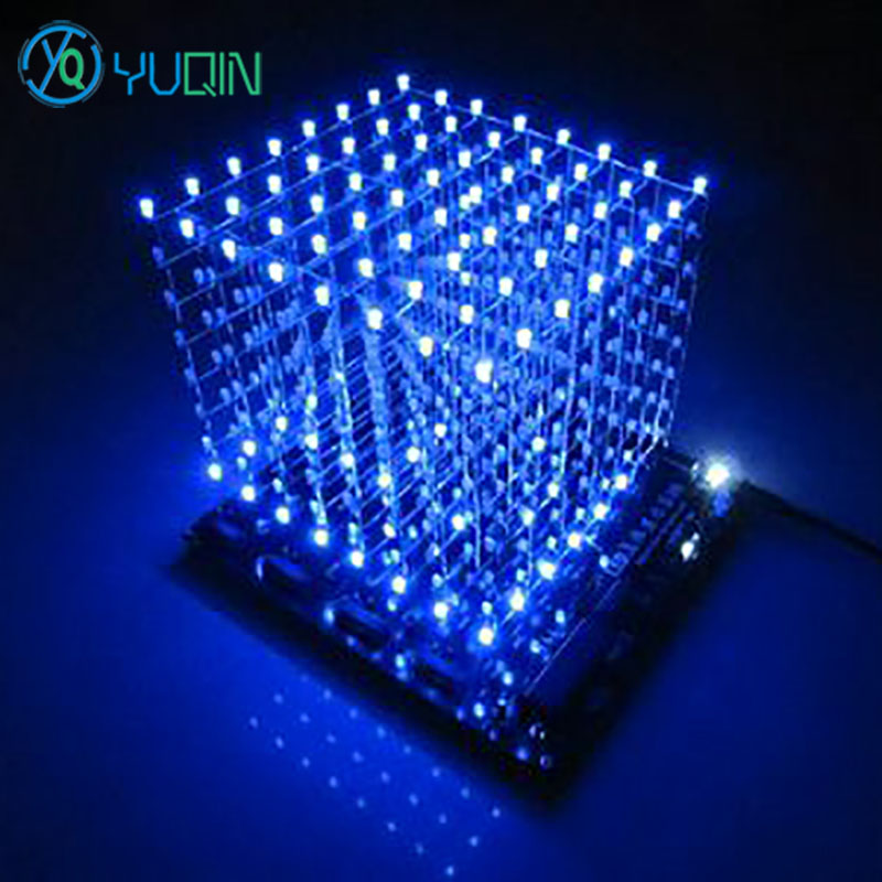 DIY 3D8 LED Cube Kit 8x8x8 wit - Rgb Led Matrix 8X8 review and price