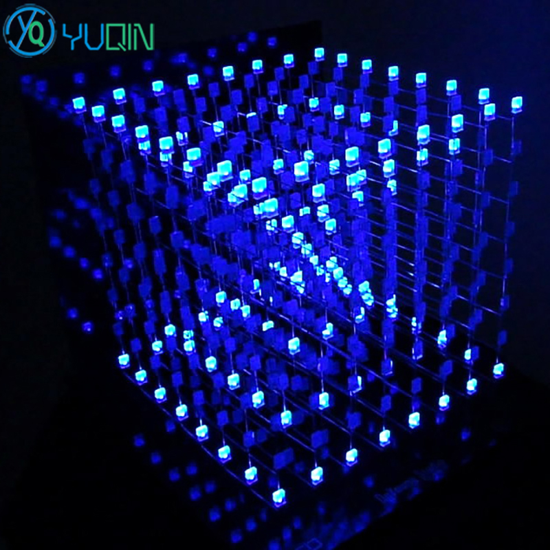 DIY 3D8 LED Cube Kit 8x8x8 wit - Rgb Led Matrix 8X8 review and price