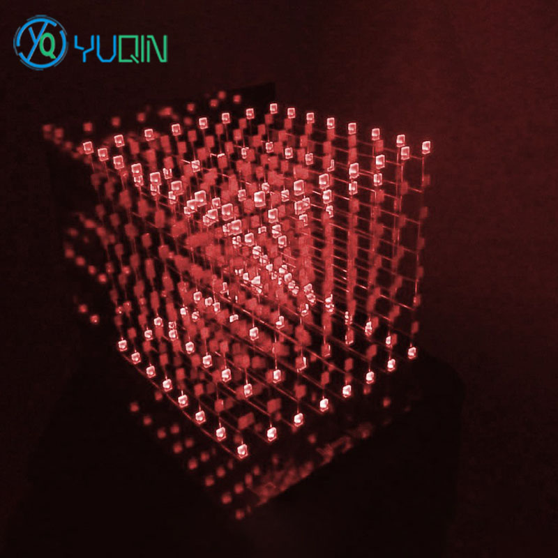 DIY 3D8 LED Cube Kit 8x8x8 wit - Rgb Led Matrix 8X8 review and price