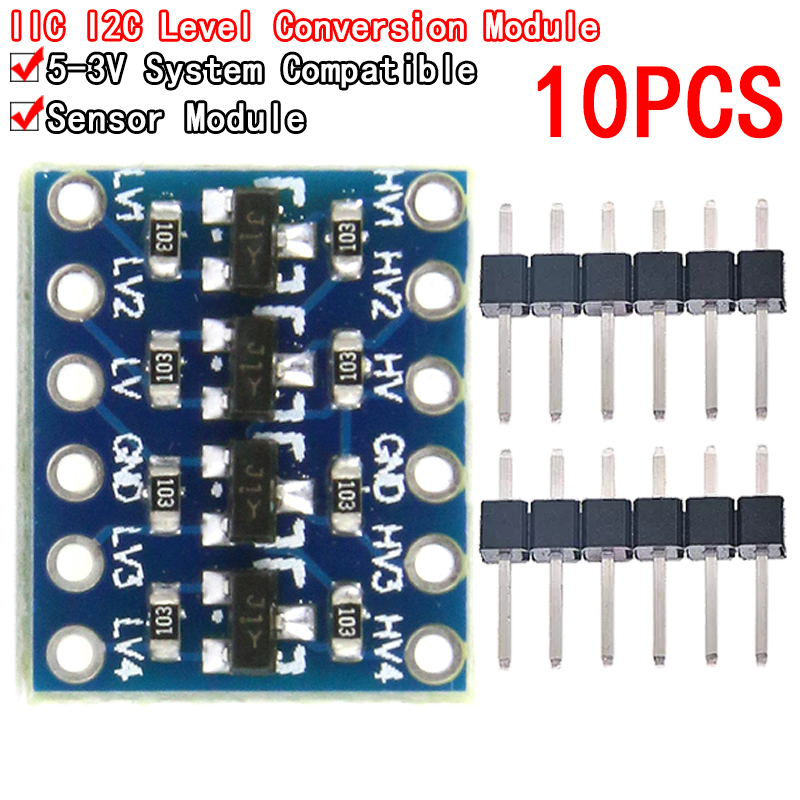 10pcs 4 channel IIC I2C Logic  - Level Shifter 3.3V review and price