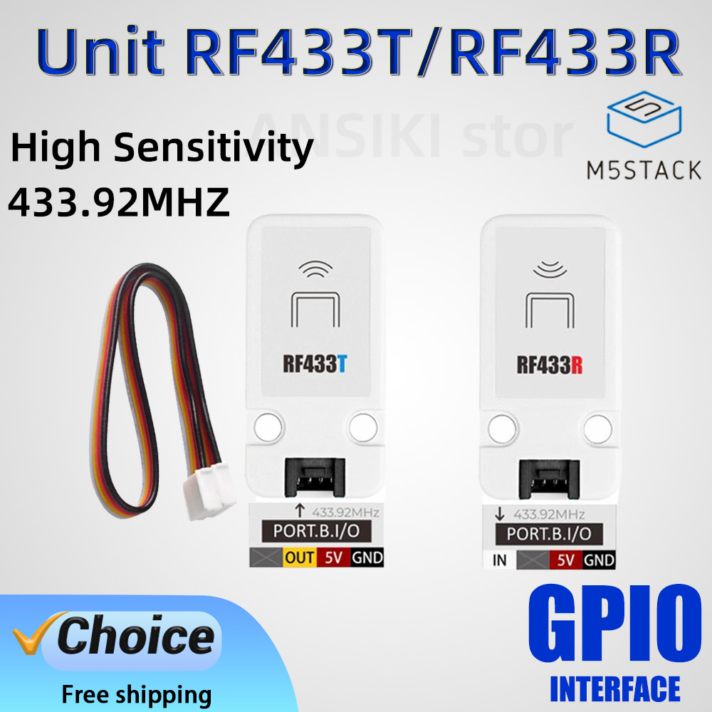 M5Stack Unit RF433T/RF433R IoT - Home Automation Tutorial review and price