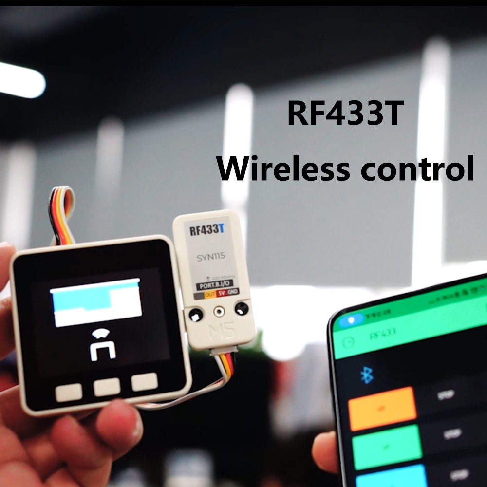 M5Stack Unit RF433T/RF433R IoT - Home Automation Tutorial review and price